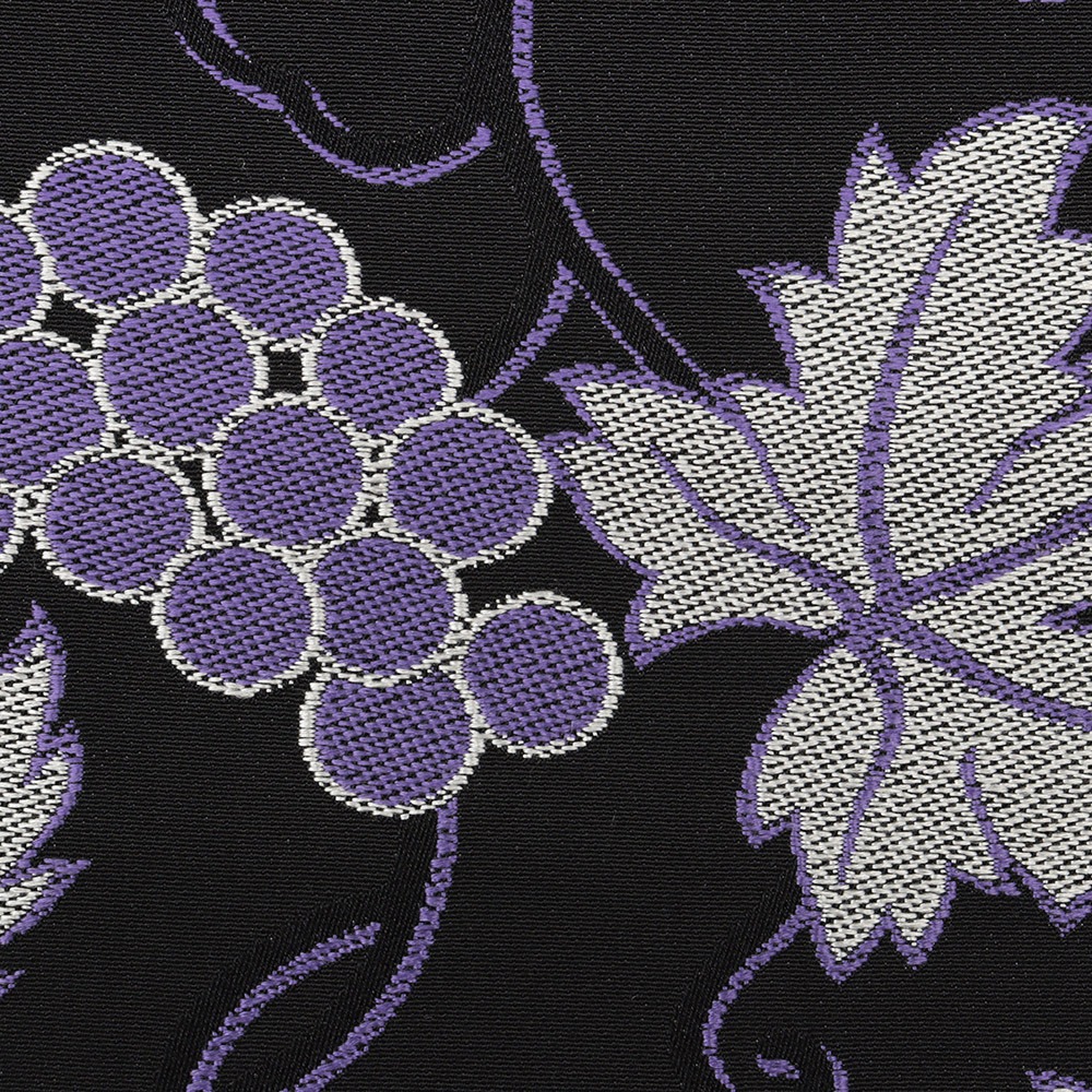 西陣御召地九寸名古屋帯(葡萄唐草)