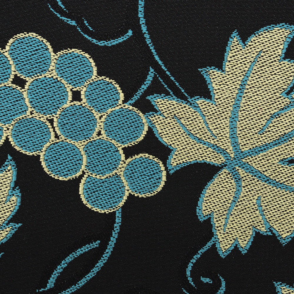 西陣御召地九寸名古屋帯(葡萄唐草)