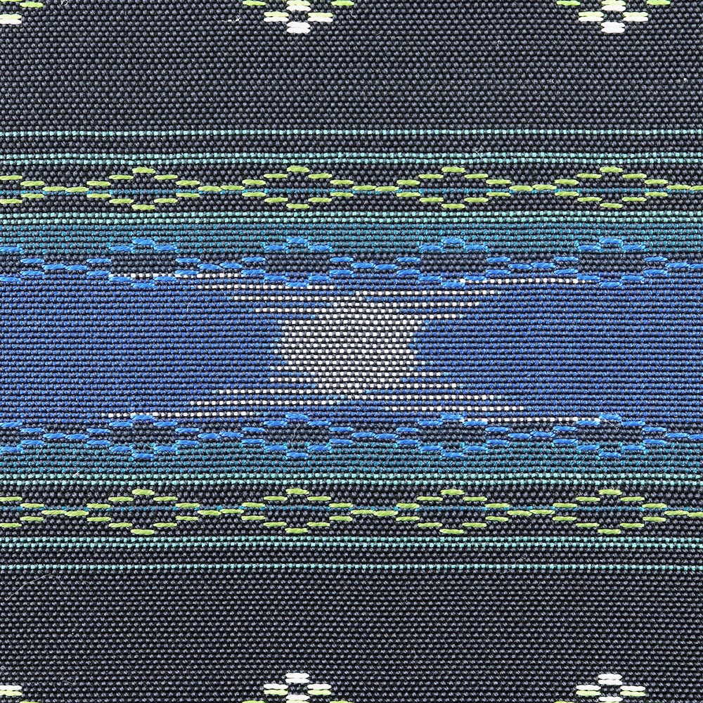 琉球南風原花織九寸名古屋帯(横段)【手織工房おおしろ】