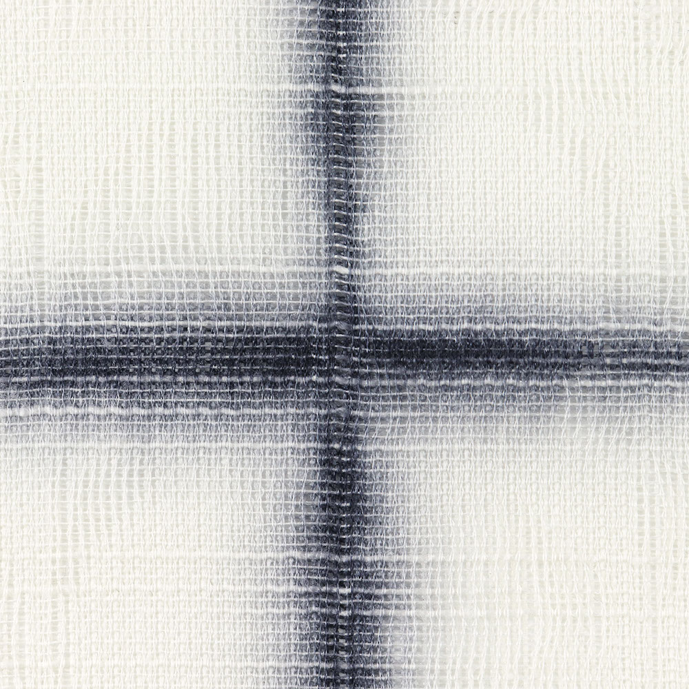 桐生絞り夏九寸名古屋帯(ぼかし格子)【泉織物】