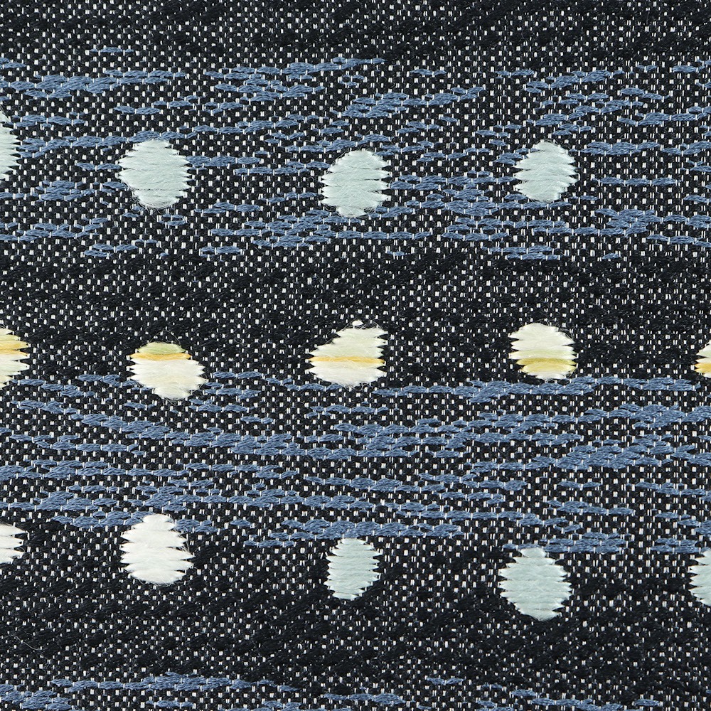 西陣九寸名古屋帯(市松取り横段丸紋)【酒井守】