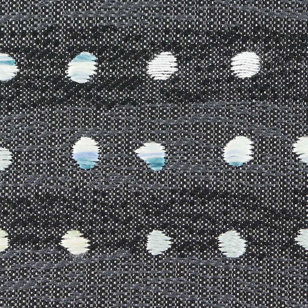 西陣九寸名古屋帯(市松取り横段丸紋)【酒井守】