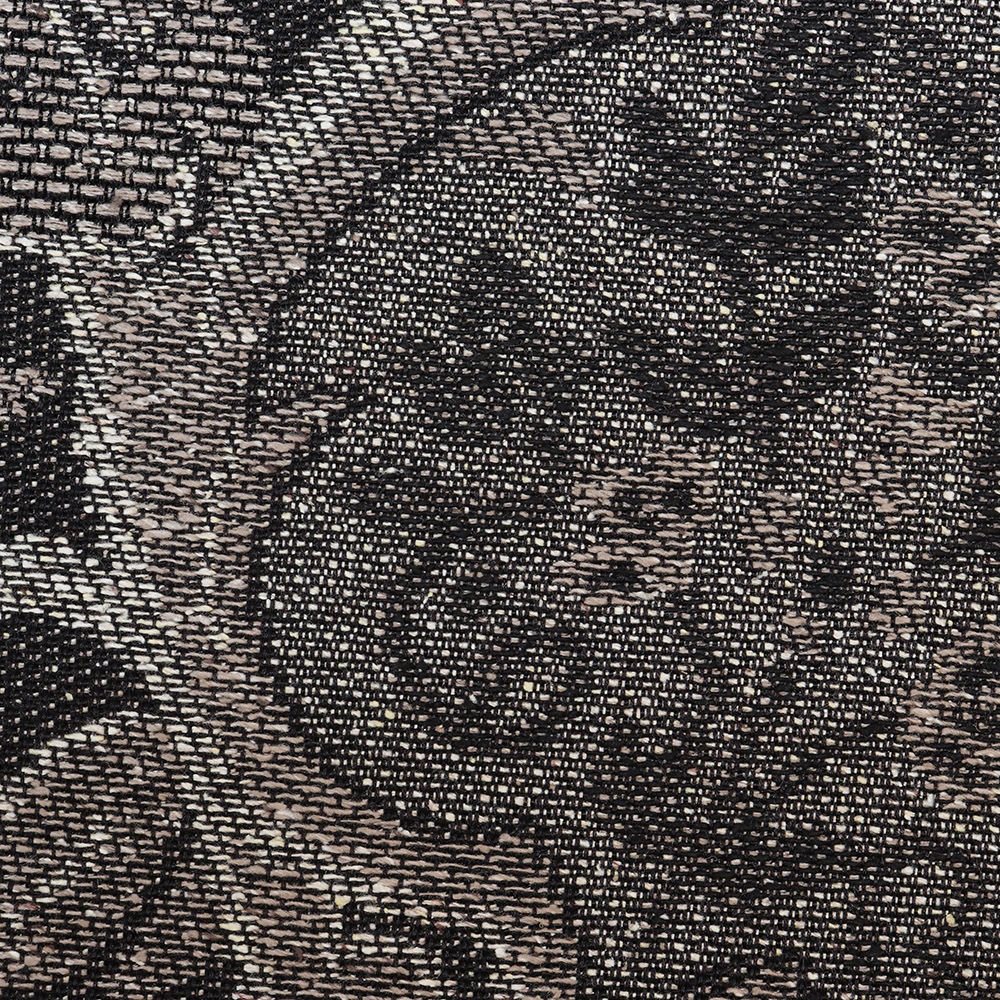 博多紋八寸名古屋帯（綟り織/更紗）：グレー【大倉織物】