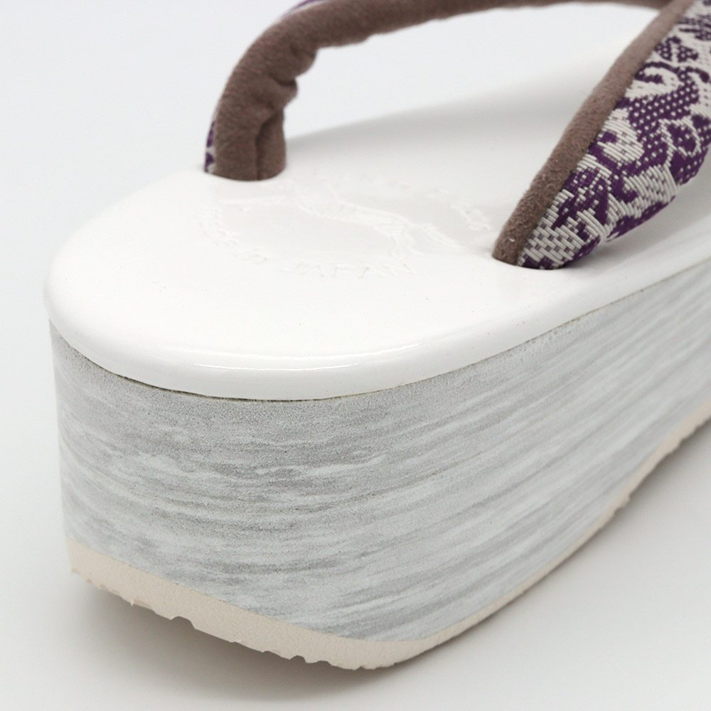 博多織カフェ草履(花唐草)【カレンブロッソ】