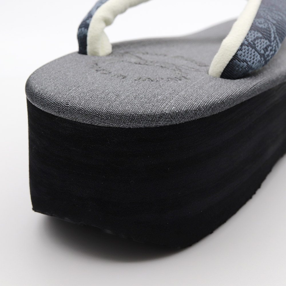 博多織カフェ草履(花唐草)【カレンブロッソ】