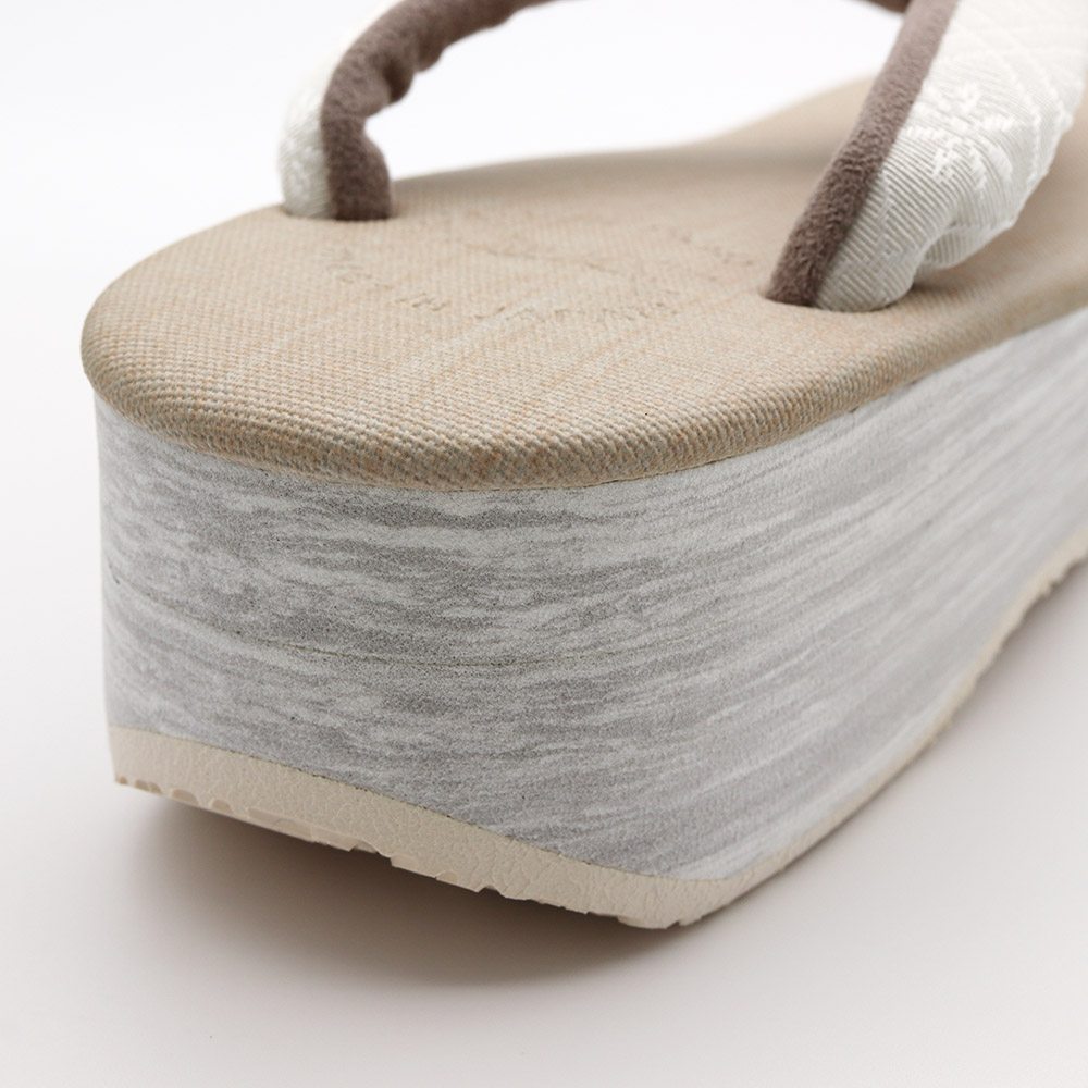 博多織カフェ草履(花格子)【カレンブロッソ】