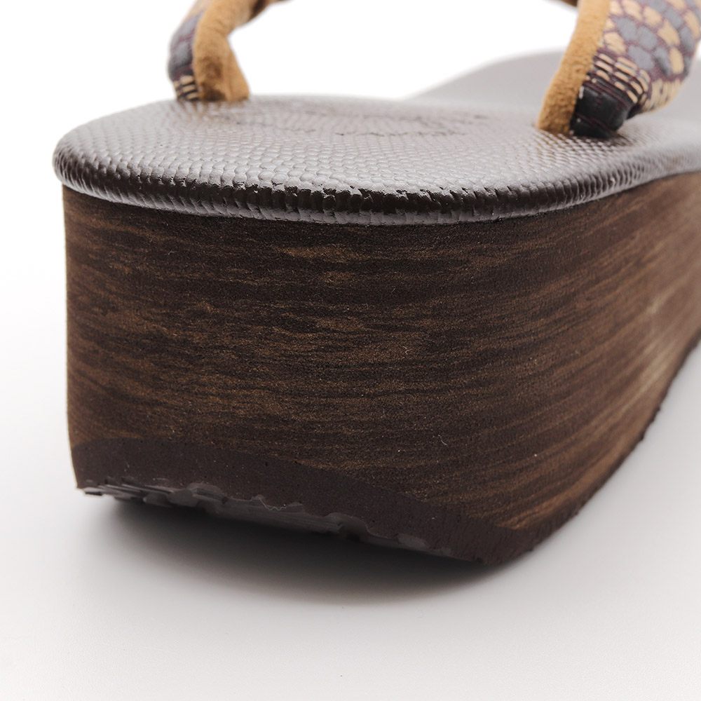 博多織カフェ草履(石畳)【カレンブロッソ】