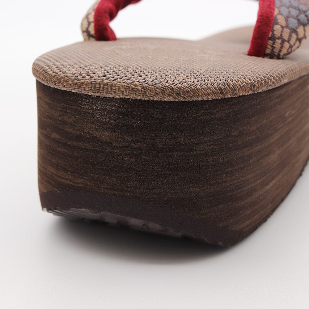 博多織カフェ草履(石畳)【カレンブロッソ】