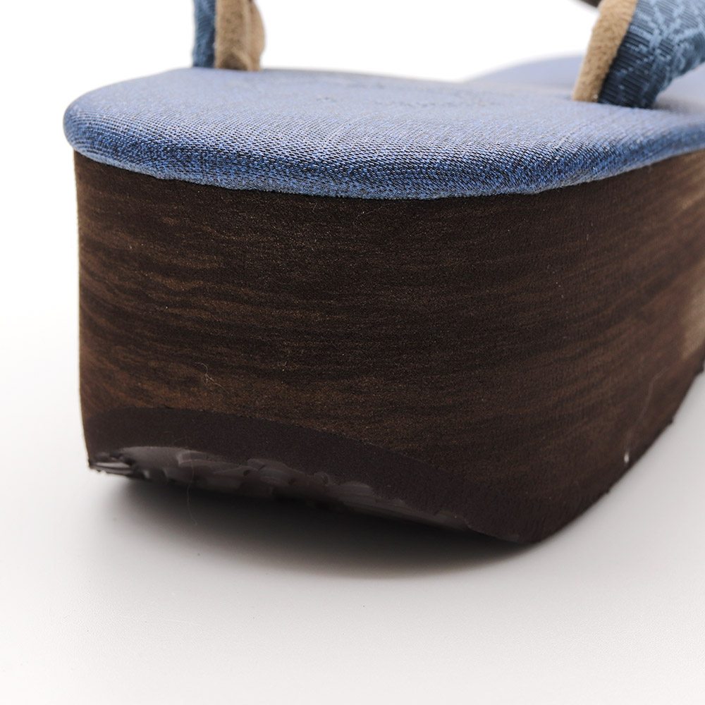 博多織カフェ草履(麻の葉)【カレンブロッソ】