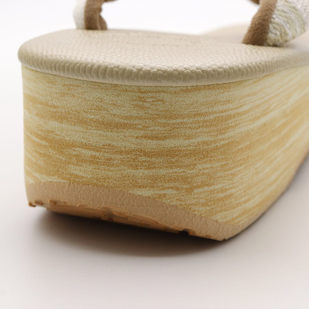 博多織カフェ草履(横段)【カレンブロッソ】