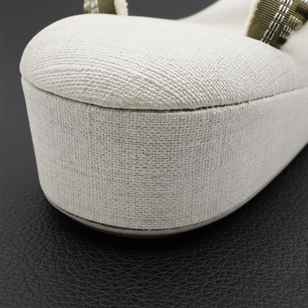 一枚芯草履(博多織/間道)