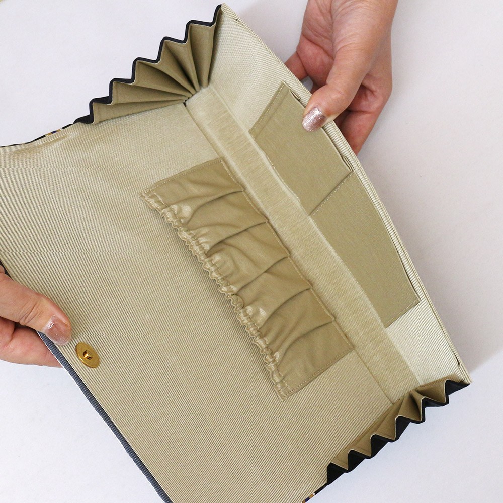 クラッチバッグ 青 金 大原商店 小物 着物 きもの 通販サイト いち利モール