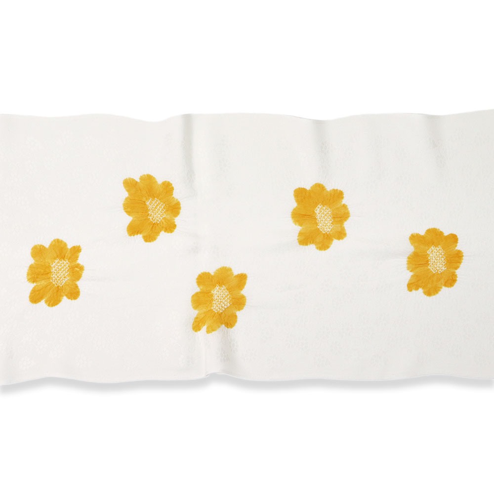 輪出し絞り帯揚(小花)【加藤萬】