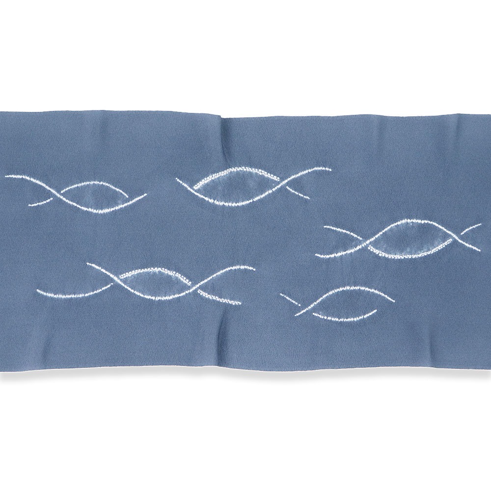 輪出し絞り帯揚(よろけ)【加藤萬】