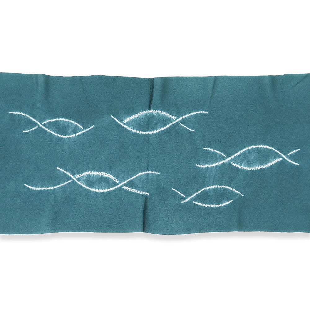 輪出し絞り帯揚(よろけ)【加藤萬】