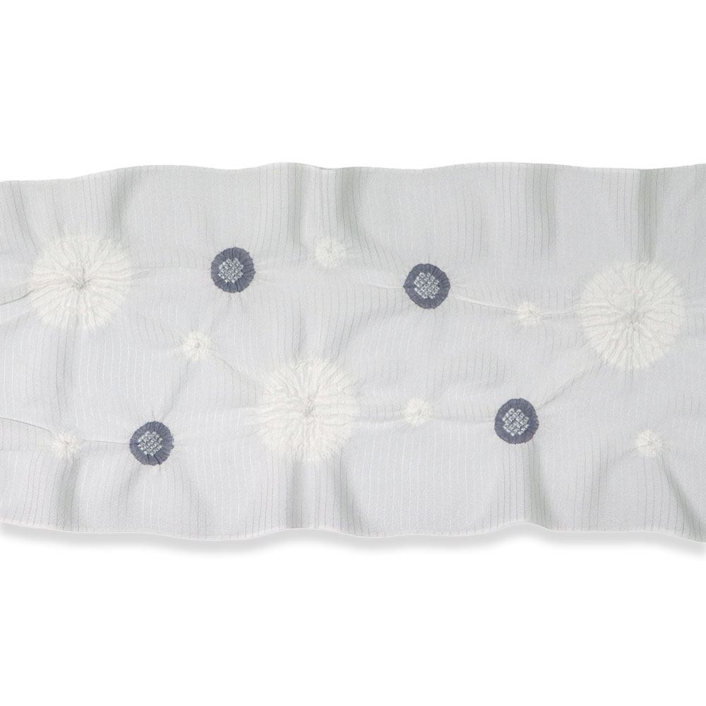 輪出し絞り絽帯揚(小花)【加藤萬】