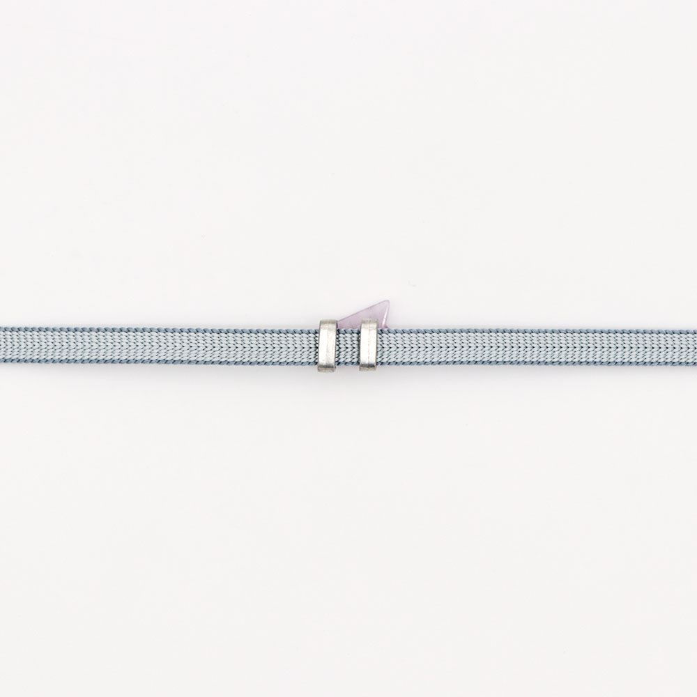 天然石帯留(花びら/クンツァイト)