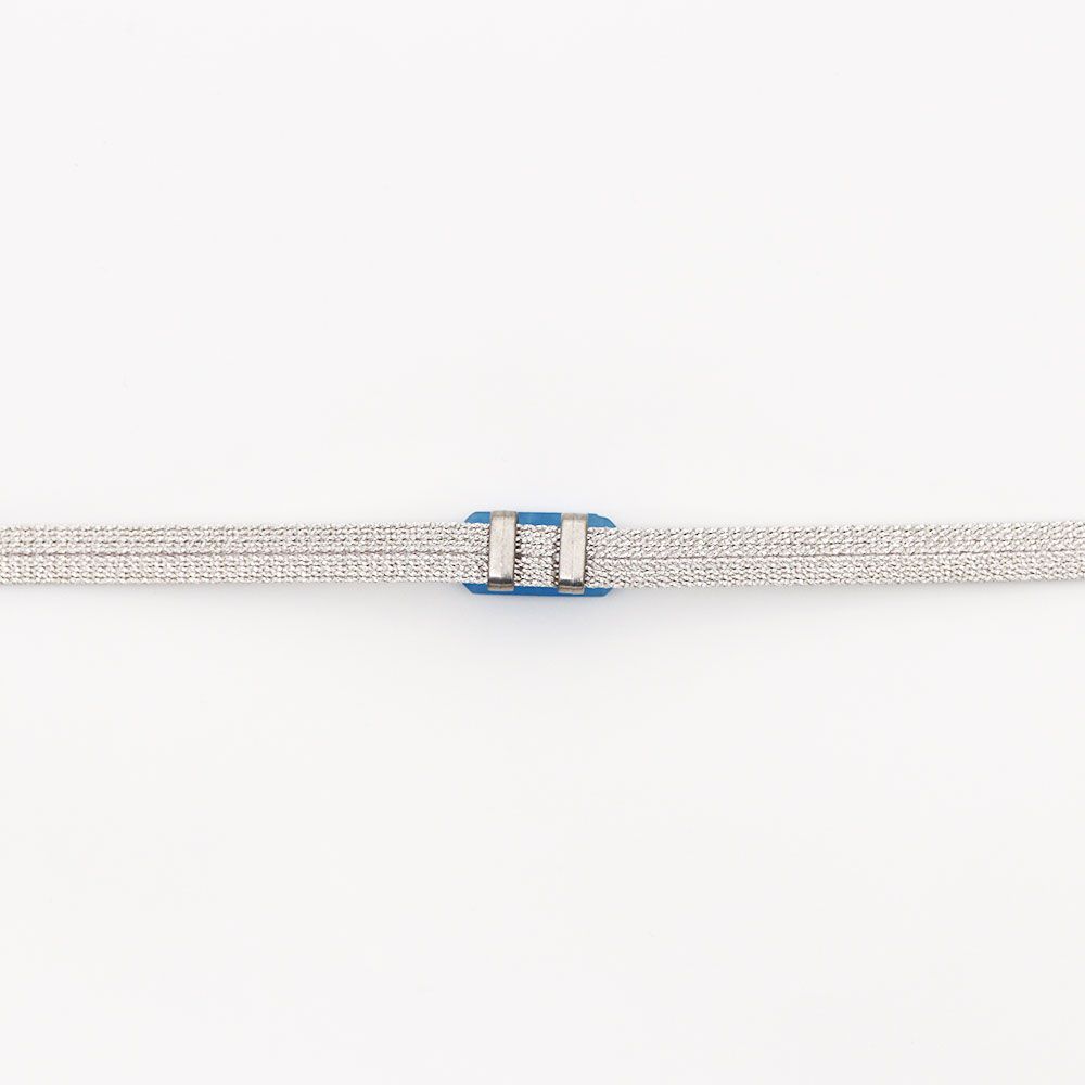 天然石帯留(UVチェンジブルージェイド)