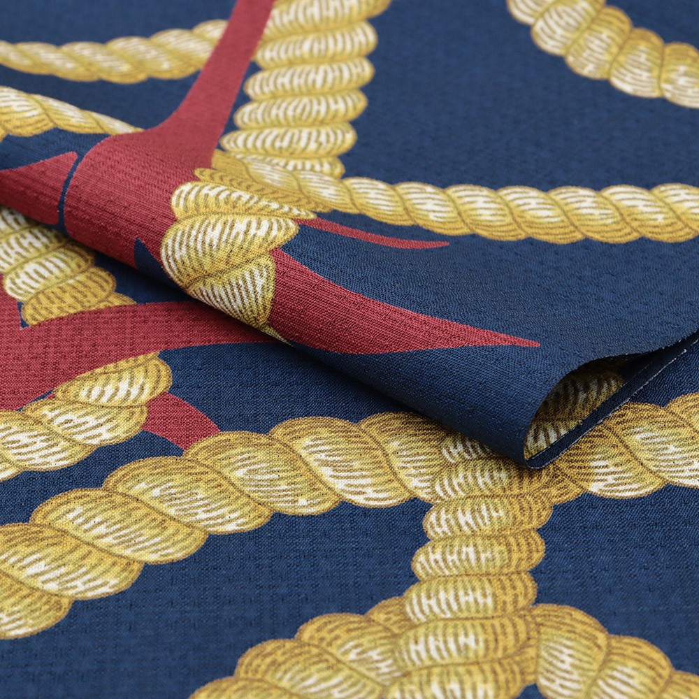 洗える着物(錨)『natsufuku』【東レセオα】