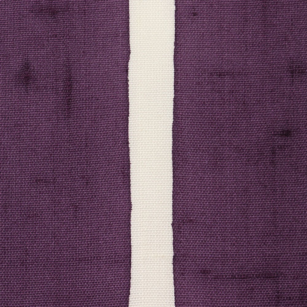 染め小千谷紬（よろけ縞）：エンジ×紫×青【大新織物】