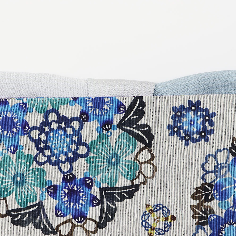 縦ぼかし帯揚(縞地紋)