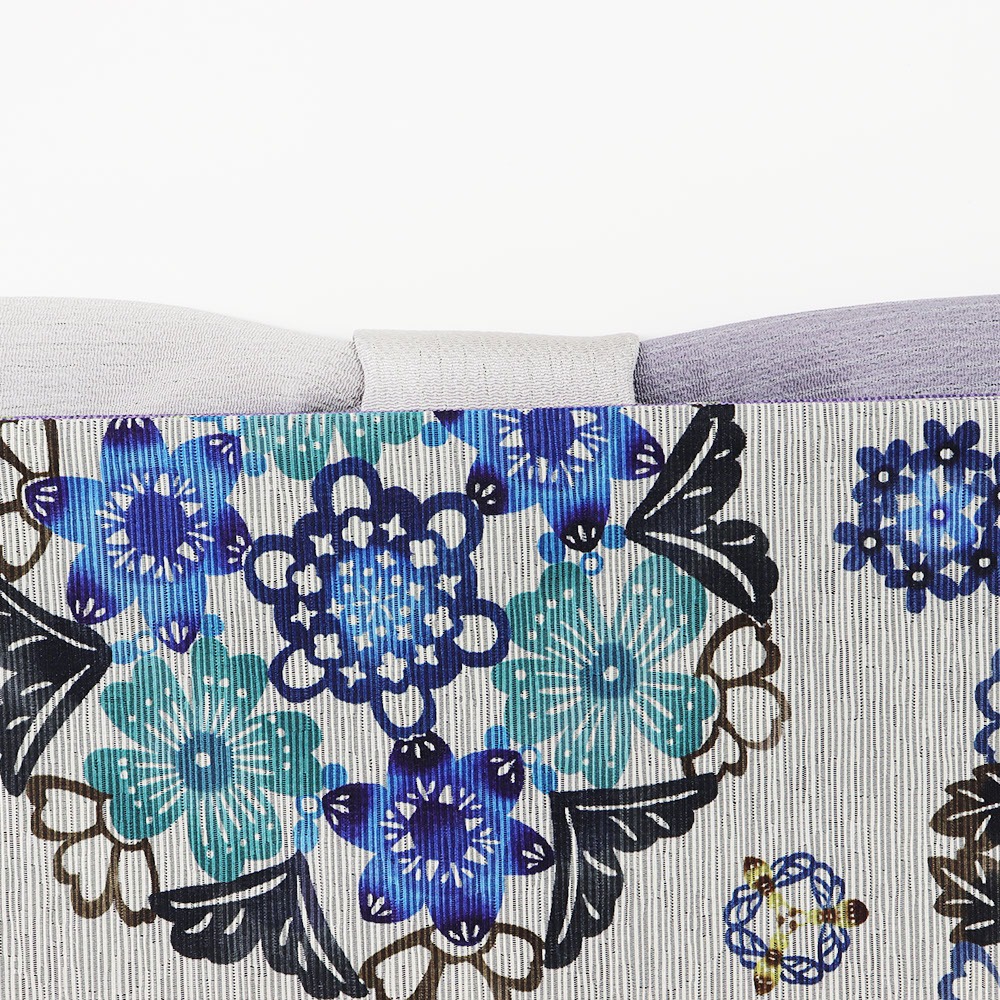 縦ぼかし帯揚(縞地紋)