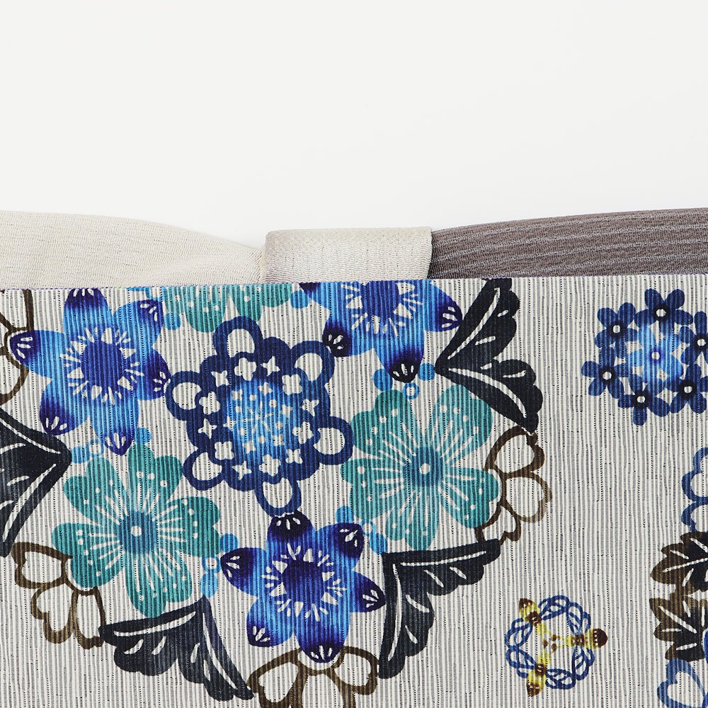 縦ぼかし帯揚(縞地紋)