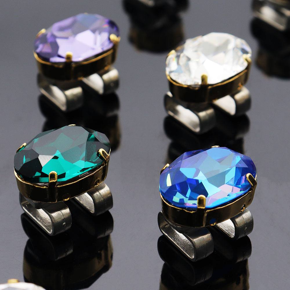 クリスタルガラス帯留(オーバル)【いち利モールオリジナル】