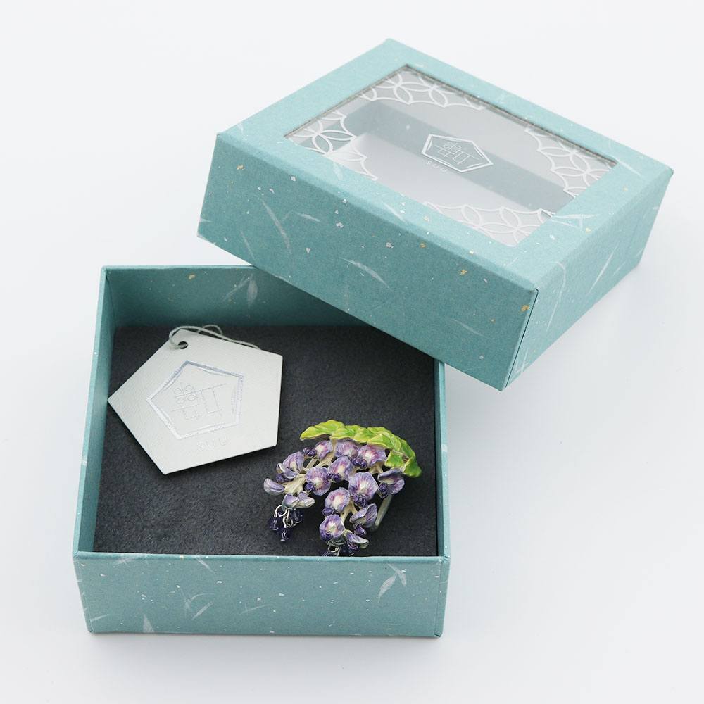 帯留(藤の花)【数-SUU-】