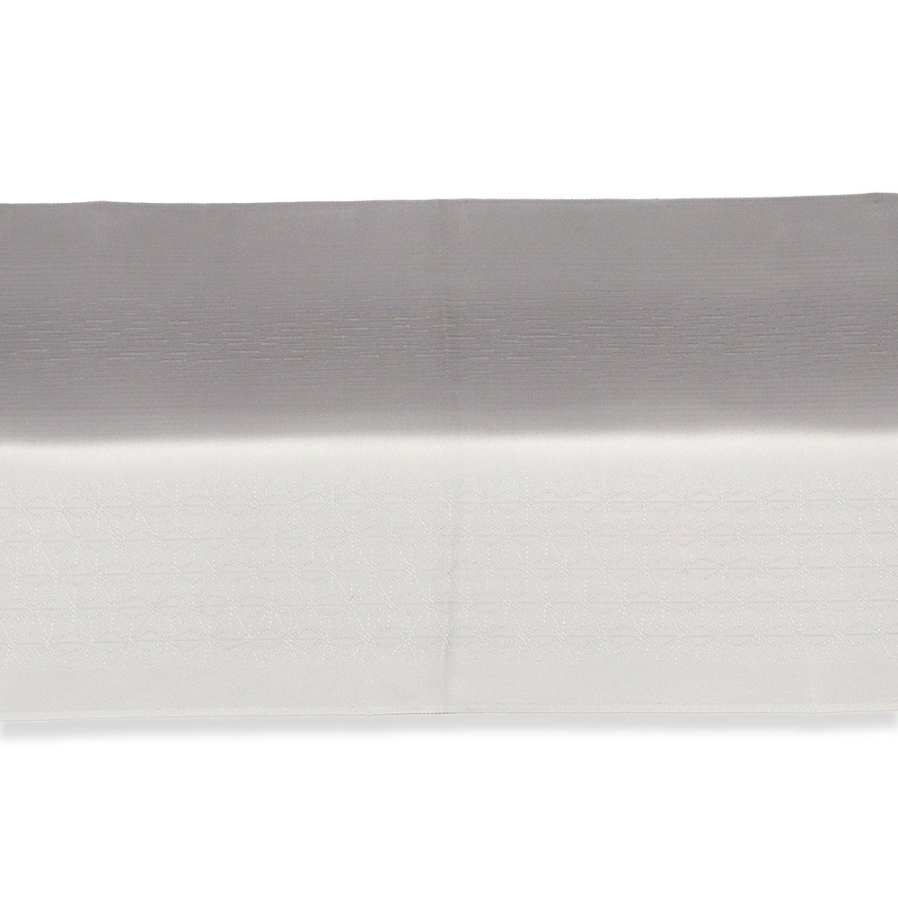 縦ぼかし帯揚 (麻の葉/縞地紋)