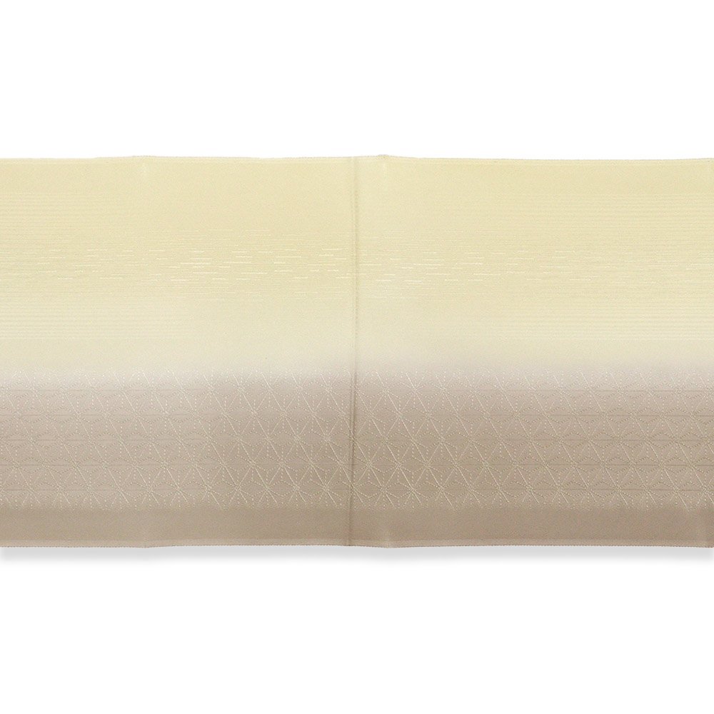 縦ぼかし帯揚 (麻の葉/縞地紋)