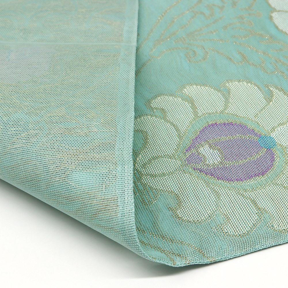 西陣夏袋帯『花装飾文』【帯屋捨松】