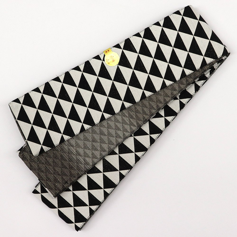 仕立て上がり西陣角帯(鱗/横段鱗)【佐々木染織】