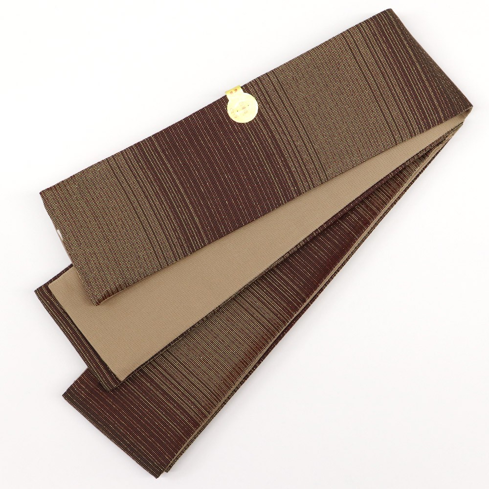 仕立て上がり西陣角帯(横段)【佐々木染織】