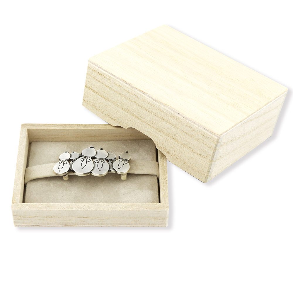 真鍮製帯留(六ひょうたん)【大原商店】