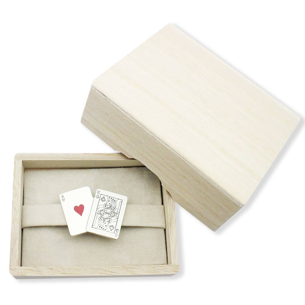 真鍮製帯留(トランプ)【大原商店】