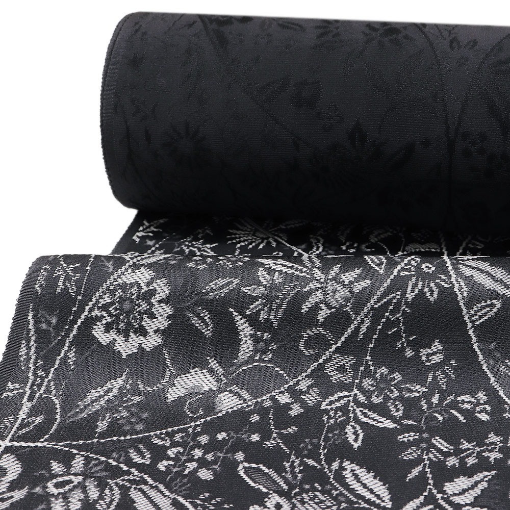 小紋（花唐草）『壽光織』