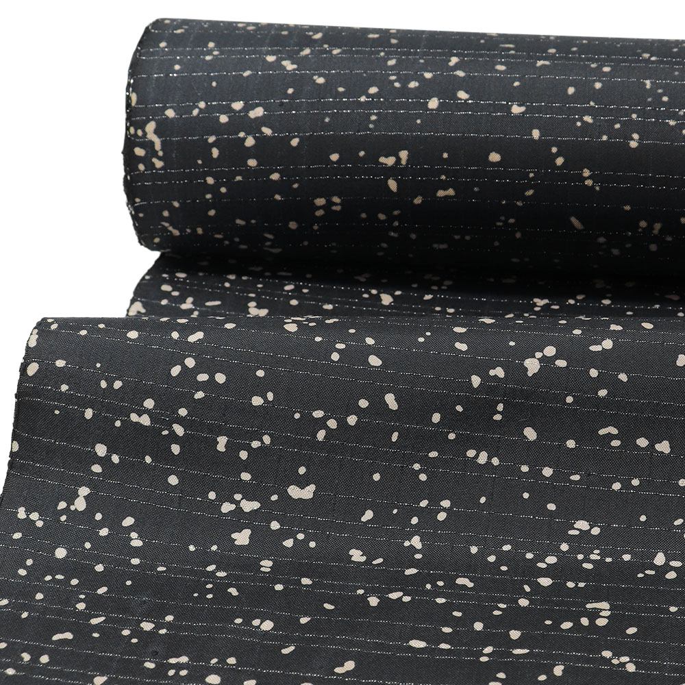 染大島紬(ダイヤモンド銀糸/霞)【まさき織物】