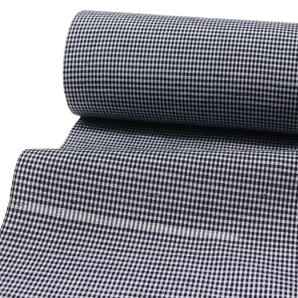 置賜紬（縞格子）『田園』【渡源織物】