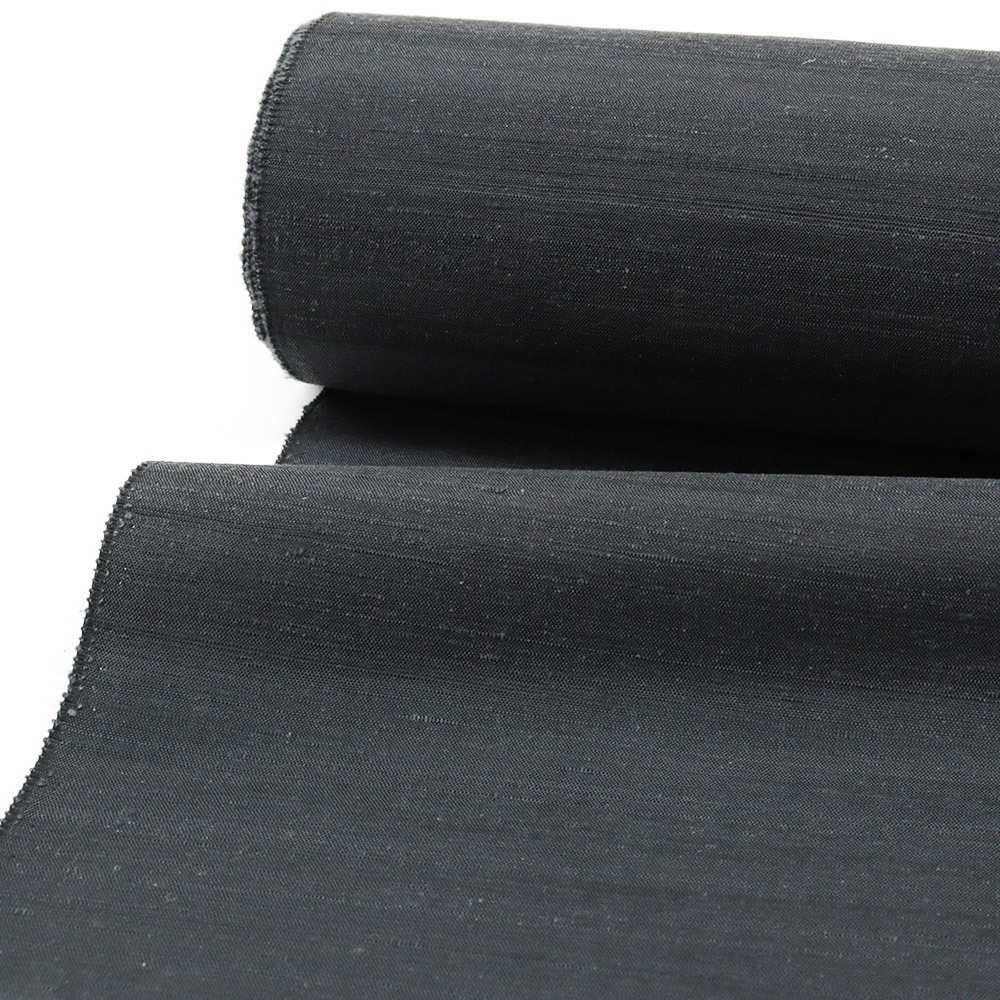 米沢手引き真綿紬（無地）『紅汐』