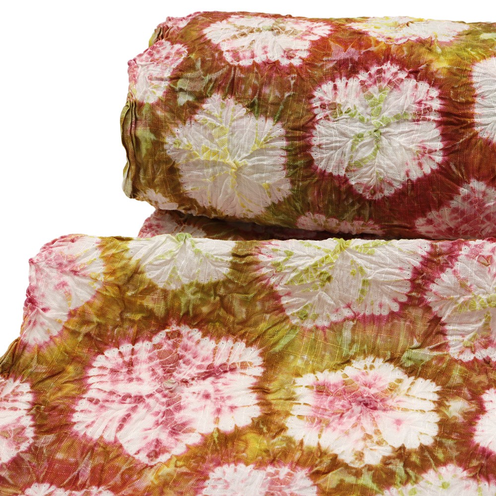 絞り浴衣（花輪）【藤娘きぬたや】