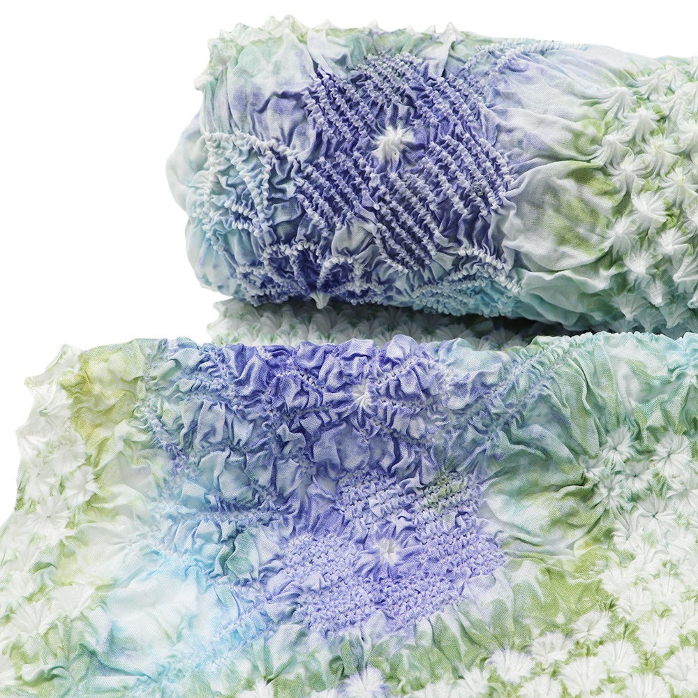 有松鳴海絞り浴衣（花尽くし）