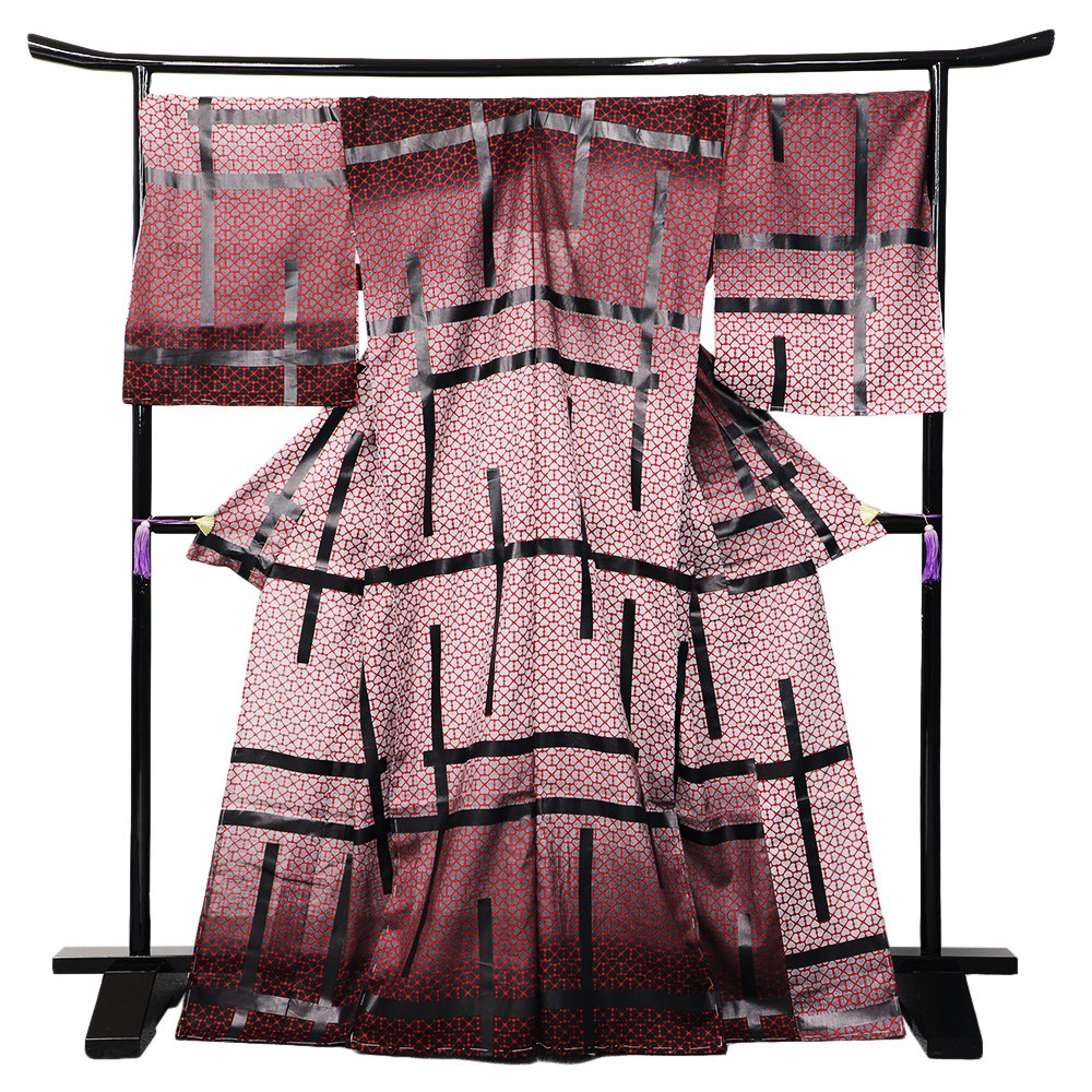 【仕立て代金込み】絵羽浴衣(幸運/破れ格子)【誉田屋源兵衛】