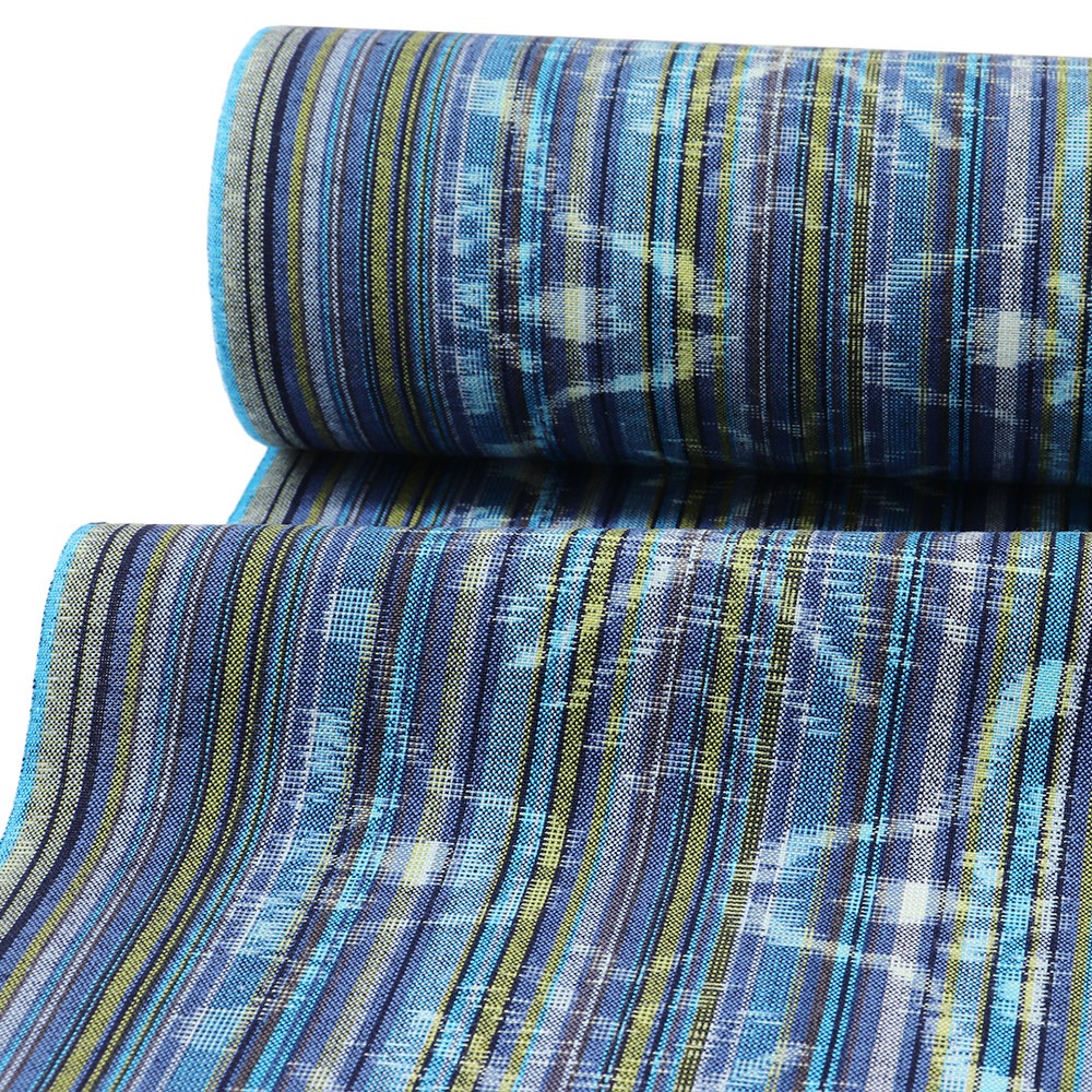 久留米絣（矢鱈縞）【坂田織物】