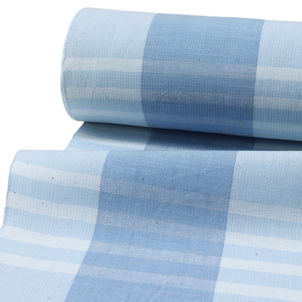 片貝木綿（変わり格子）【紺仁】