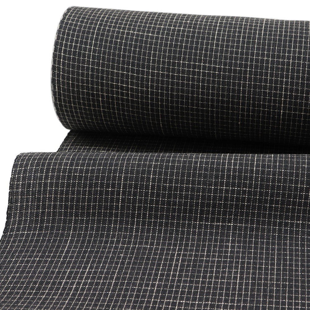 片貝木綿（みじん格子）【紺仁】