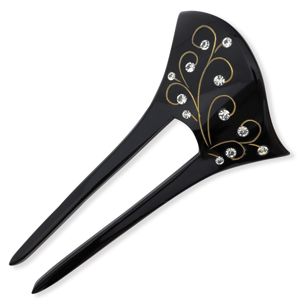 バチ型かんざし（唐草）【大原商店】