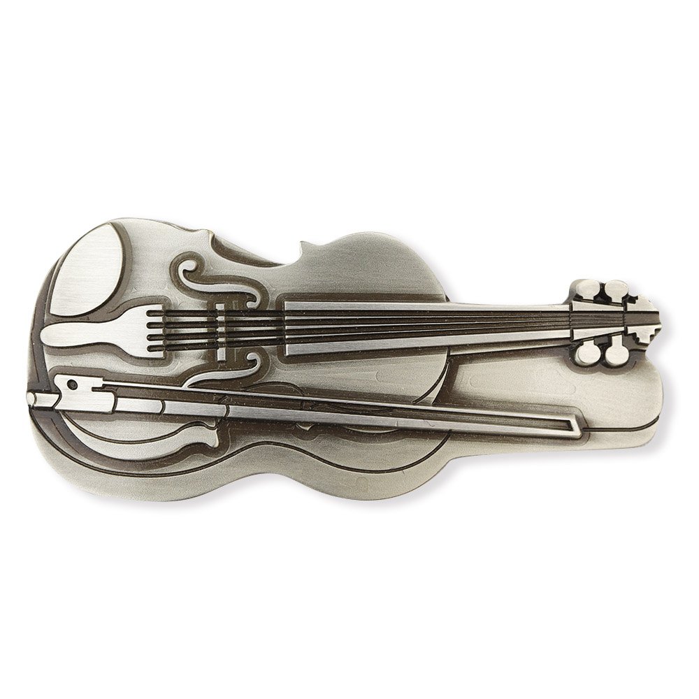 真鍮製帯留(バイオリン)【大原商店】
