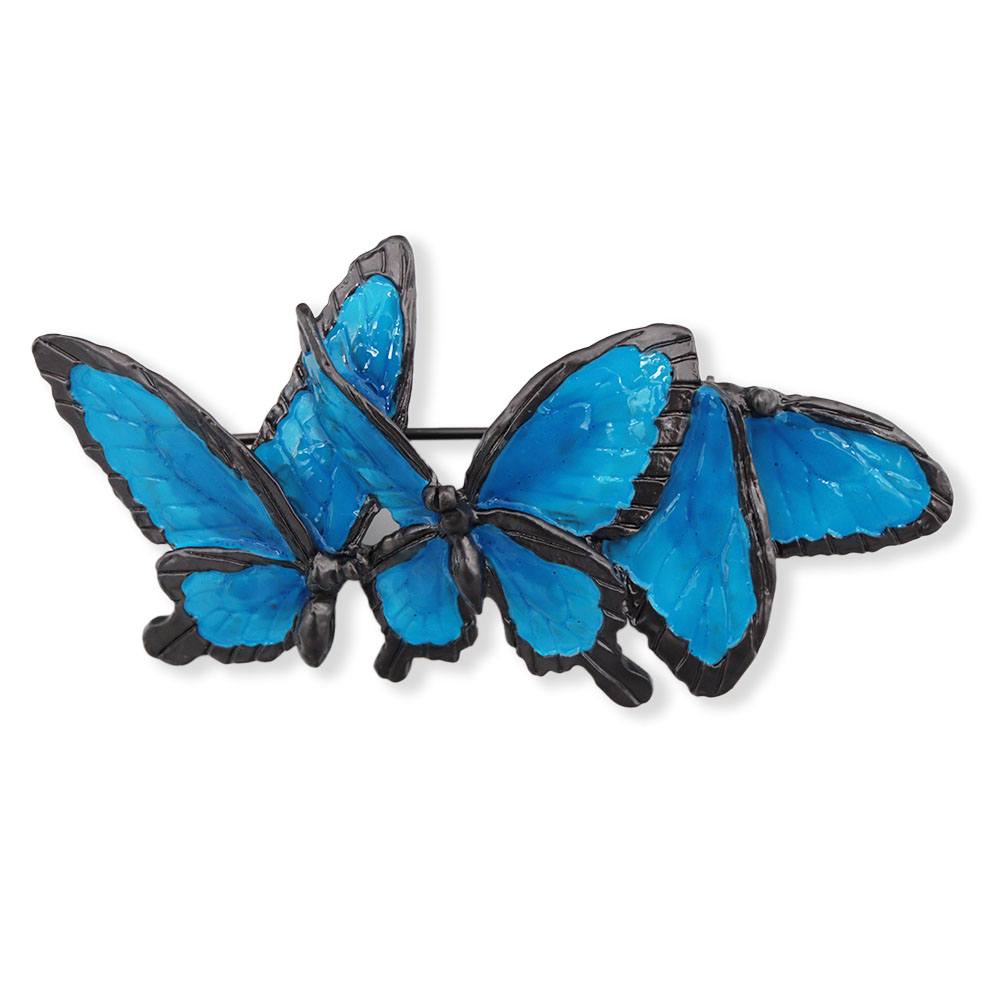 ブローチ（オオルリアゲハ）【Palnart Poc】