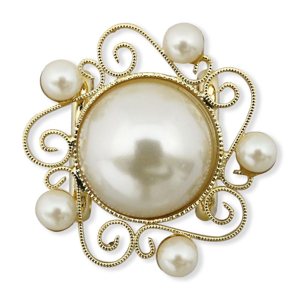 パール帯留(花環)『花しおり』【大原商店】